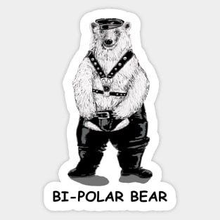 Bi-polar bear Sticker